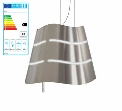 Elica Platinum Wave IX/F/51 Inselhaube 51 cm Edelstahl abgehängte Haube Umluft - Bild 1 von 4