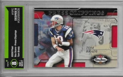 2002 Fleer Box Score Press Clippings Tom Brady - Image 1 of 2