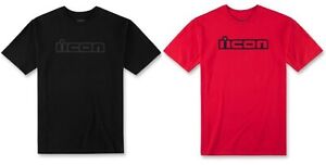 Icon Men's OG Logo Red or Black T-Shirt Tee - S, M, L, XL, or 2XL 