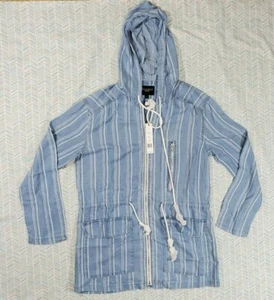 Chaqueta para mujer Walter Baker azul a rayas Dani pequeña nueva con etiquetas - Imagen 1 de 7