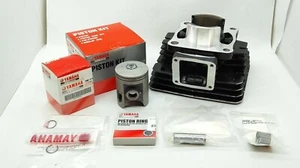 Yamaha RXS RX115 YT115 115cc Cylinder Barrels + Piston Kit Assy Genuine Black - Picture 1 of 8