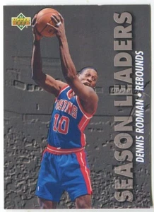 1993-94 Upper Deck #167 Dennis Rodman Detroit Pistons - Season Leader Rebounds - Bild 1 von 2
