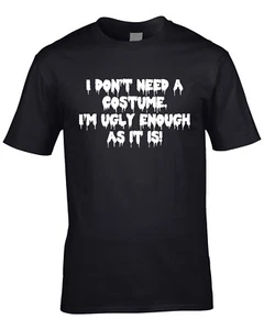 Camiseta divertida de Halloween para hombre declaración fea humor broma fiesta genial regalo zombi - Imagen 1 de 4