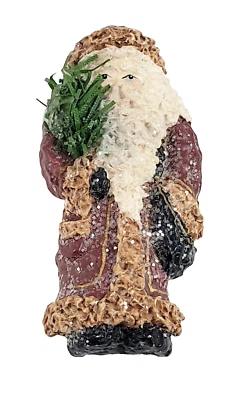 Broche/colgante Enesco Santa 1998 "De un níquel a un Belsnickle" Linda Baldwin Foto 1 de 4