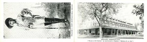 SHERIDAN INN, SHERIDAN WYOMING, 2-TEILIGE FALTBARE VINTAGE "HISTORICARD" POSTKARTE - Bild 1 von 3