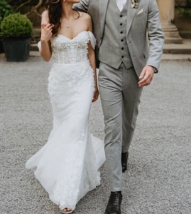 Eva Lendel designer mermaid wedding dress - Picture 1 of 12