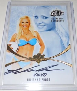 Tarjeta autógrafa auténtica BenchWarmer 2013 National Julianna Prada - Imagen 1 de 1