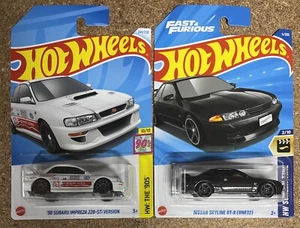 Hot Wheels Nissan Skyline R32 GTR And Subaru Impreza WRX 22b STi - Picture 1 of 1