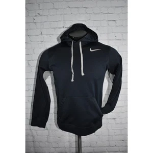 Nike Hoodie Pullover Jungen Gr. Small schwarz Fronttasche Therma-Fit Polyester - Bild 1 von 8