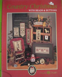 MILL HILL COUNTRY CHRISTMAS WITH BEADS AND BUTTONS CROSS STITCH PATTERN 1994 - Bild 1 von 4