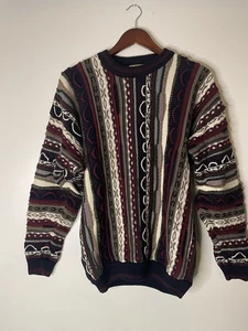 Vintage 90’s Coogi Style 3-D Knit Sweater Size Large - Picture 1 of 11