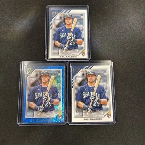 2022 Topps Gallery #173 Cal Raleigh BLUE /50, PRIVATE ISSUE /250, BASE LOT x3 RC - Picture 1 of 7