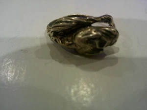 Anillo Modernista Vintage Plata de Ley 925 Diseño Serpiente FORK TOUNG OUT - Imagen 1 de 5