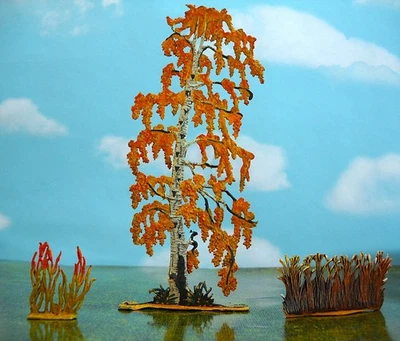 FIGURAS PLANAS DE ESTAÑO DE 30 MM PAISAJE DE VERANO ORIGINALES, ¡HERMOSA PINTURA!! Foto 1 de 4