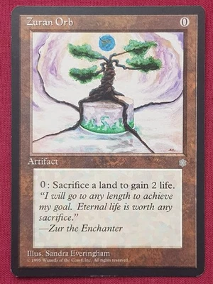 Magic The Gathering ICE AGE ZURAN ORB artifact card MTG - Image 1 of 2