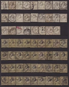 GB KGV Used Collection Royal and Block Cypher (HIGH CAT) on 2 Stock Pages, LOOK! - Imagen 1 de 2