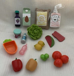 "Alimento para muñecas 18"" Nuestra generación frutas verduras pimientos harina limones sandía más" - Imagen 1 de 1