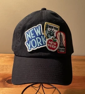 American Needle Hombre Nueva York Vintage Parche Negro Snapback Sombrero/Gorra De Colección - Imagen 1 de 9
