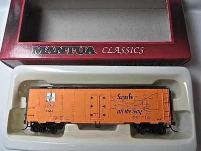 HO Mantua Classics 733001 Santa Fe 41' Reefer Boxcar Brand New Low Ship - Image 1 of 4