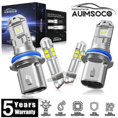 For Dodge Shadow 1990-1994 Hatchback 4-Door 4x LED Headlight Bulbs Super Bright - Изображение 1 из 4