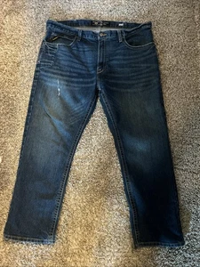 Ariat Jeans Mens 42x30 Blue Denim Relaxed Rebar M4 Boot Cut Denim Western Work - Picture 1 of 15