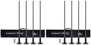 (2) Chauvet DJ Freedom Stick X4 (8) Wireless Battery RF DMX Light Sticks+Remote - Picture 1 of 12