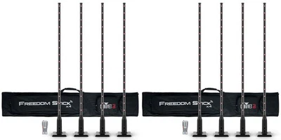 (2) Chauvet DJ Freedom Stick X4 (8) Wireless Battery RF DMX Light Sticks+Remote - Image 1 of 4