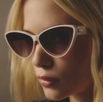 Óculos de sol Quay Australia TEMPTED olho de gato rosa - Imagem 1 de 4