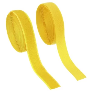 Sew on Hook and Loop Tape, 1 Inch Nylon Fastener Strips 5 Yards (Yellow) - Picture 1 of 7