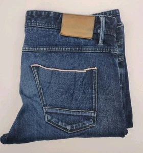 Pantalones de mezclilla Mey & Edlich ribete parche trabajo para hombre talla 36x34 ajustados - Imagen 1 de 14