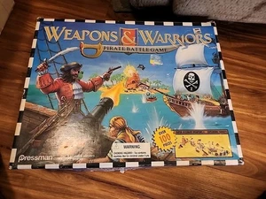 Vintage Weapons & Warriors Pirate Battle Board Game 1995 Pressman Incomplete - Picture 1 of 5
