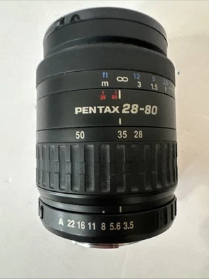 SMC PENTAX-FA F3.5-5.6 28-80MM CAMERA LENS - BLACK - USA SELLER - Image 1 of 4