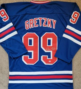 Wayne Gretzky Signed Autographed New York Rangers Custom Jersey w/ COA - Picture 1 of 7