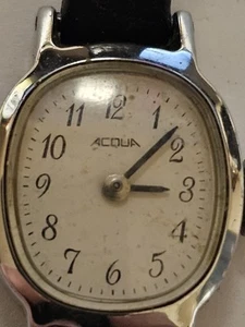 Acqua Vintage Damenuhr Handaufzug 18MM 7" Lederband C40 - Bild 1 von 3