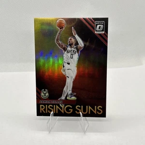 2023-24 Donruss Optic Damian Lillard #7 Red Prizm/99 Rising Suns SSP Bucks - Imagen 1 de 3