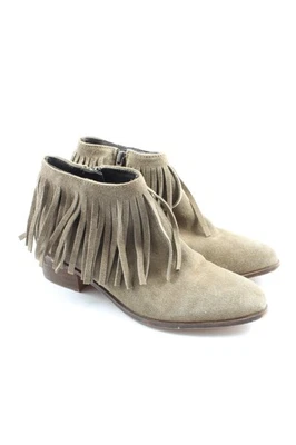 ASOS Botas con cremallera Mujeres Botines Talla EU 37 caqui look casual - Imagen 1 de 4