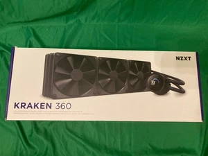 NZXT Kraken 360 3x120mm AiO Liquid CPU Cooler - Matte Black - Afbeelding 1 van 1