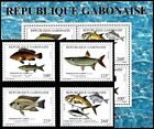 (018 150) Gabon / fish 1999 / rare / scarce ** / mnh  Michel 1480-83   BL