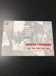 World War 2 Remembered Special Edition Stamp Folio (1990) New 5 Sheetlet - Picture 1 of 7