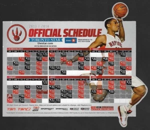 RARO 2013-14 Toronto Raptors NBA MAGNET calendario de baloncesto!!! Muchos patrocinadores - Imagen 1 de 1