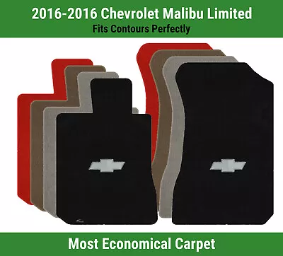 Передние коврики Lloyd Velourtex для '16 Chevy Malibu Limited с серебристым галстуком-бабочкой Chevy - Изображение 1 из 4