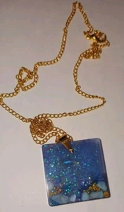 resin pendant handmade Ocean Theme - Picture 1 of 5