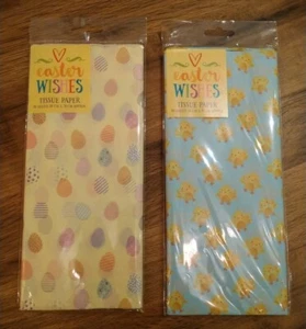 Easter Tissue Paper 10pk X2 20 Sheets Eggs And Chicks 50 x 70 cm Crafts Wrapping - Picture 1 of 5