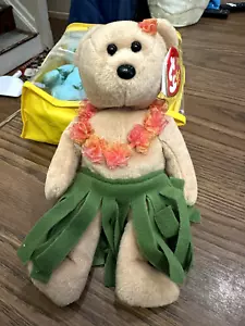 TY Beanie Baby - ALANA der Hula-Bär (8,5 Zoll) - Bild 1 von 4
