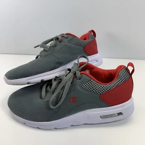 CHAMPION SNEAKERS Youth Lace-Up~CONCUR ACCORD~Size 1 US GRAY W/RED~181525 - Picture 1 of 8
