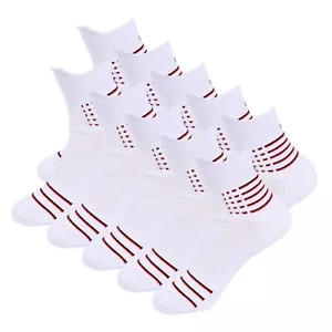 1-12Pair Mens Ankle Quarter Crew Athletic Cotton Running Sport Hiking Work Socks - Picture 1 of 6