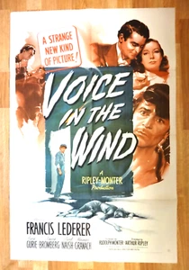 VOZ EN EL VIENTO - Tortura y guerra - 1944 póster original de la película 27x41" - Imagen 1 de 1