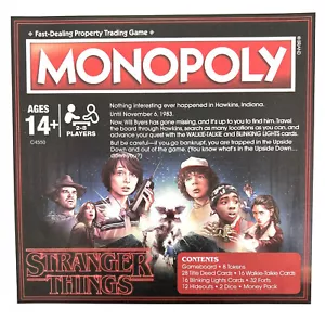 Monopoly Stranger Things Instructions 2017 Replacement Pieces Parts Rules - Picture 1 of 1