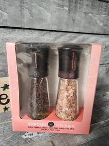 2 PC Salt & Pepper Grinder Set Tall Glass Grinder Packaged gift set New - Picture 1 of 9