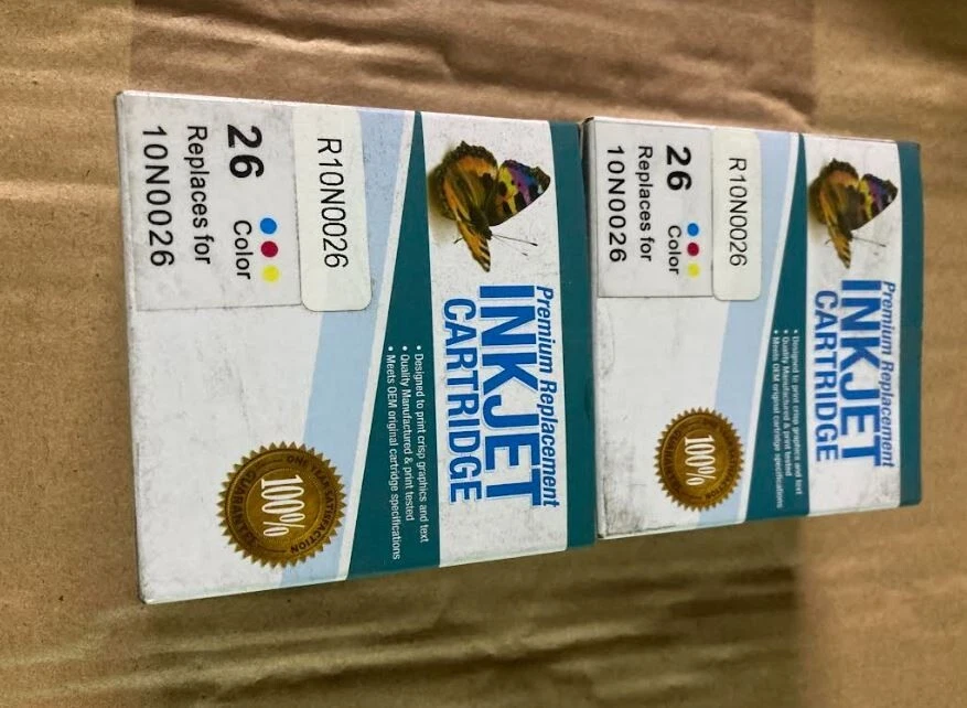 New 2PK #26 Color  Ink Cartridge for Lexmark  X1150/ X75 PrintTrio/ X1185/ X1270 - Image 1 of 1